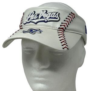 Las Vegas 51s Baseball Visor Hat Cap New Era MiLB Alien Aviators Strapback White